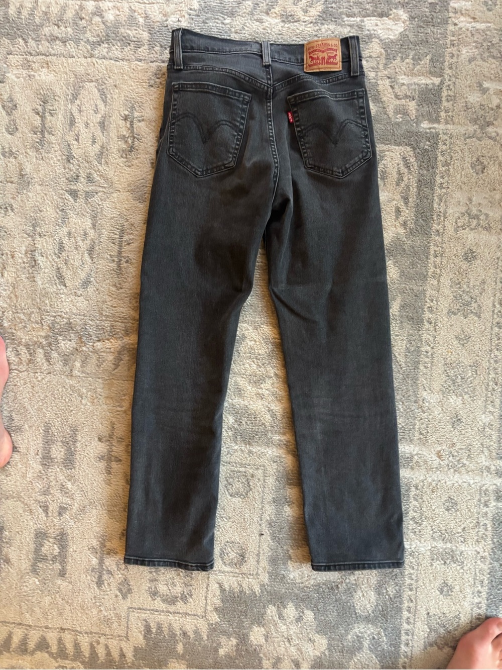 Levi’s Wedgie Straight Women’s Black High Rise Jeans Size 27